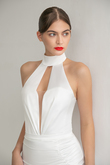 Charlie mini preview photo # 3 Charlie Halter Ruched Mini Dress preview photo # 3