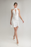 Charlie mini preview photo # 1 Charlie Halter Ruched Mini Dress preview photo # 1