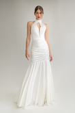 Charlie Halter Plunge Mermaid Gown preview photo # 3