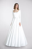 Elizabeth Minimalist Square Neck Dress preview photo # 23
