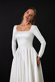 Elizabeth Minimalist Square Neck Dress preview photo # 15