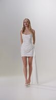 Gabi preview video # 7 Gabi Short Strapless Draped Dress preview video # 7