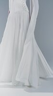Off-White Strapless Pleated Bridal Gown preview video # 2