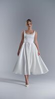 Vlada midi preview video # 2 Vlada Midi Square Neck Wedding Dress with Pockets preview video # 2