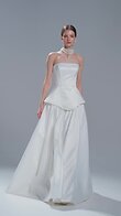 Remi Ivory Satin Strapless Corset and Skirt set preview video # 2