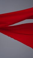 Lucia red convertible corset evening gown with scarf preview video # 8