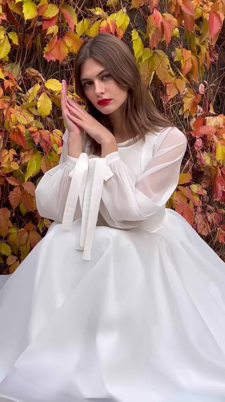 Filici Midi & Blouse preview video # 13 Filici Midi Dress with Long Sleeve Blouse
