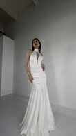 Charlie Halter Plunge Mermaid Gown preview video # 2