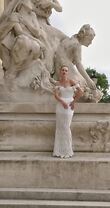 Off-White Lace Off-the-Shoulder Wedding Dress Pippa preview video # 2