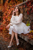 Filici Mini Dress With Long Sheer Sleeves preview photo # 10