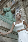Flavi Ivory Satin Bridal Pants preview photo # 4