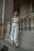 Flavi Ivory Satin Bridal Pants preview photo # 1