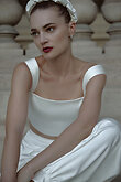 Flavi Ivory Satin Bridal Pants preview photo # 6