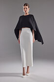 Cape Ell preview photo # 3 Black Stretch Crepe Evening Cape preview photo # 3