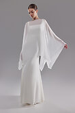 Iman Cape preview photo # 1 Iman White Chiffon Bridal Cape preview photo # 1