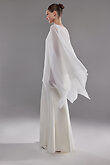 Iman Cape preview photo # 5 Iman White Chiffon Bridal Cape preview photo # 5