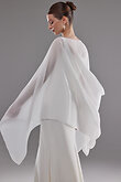 Iman Cape preview photo # 6 Iman White Chiffon Bridal Cape preview photo # 6