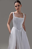 Ivory Satin Square Neck Bridal Corset