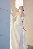 Gina Skirt preview photo # 7 Ivory Stretch Satin Mermaid Skirt preview photo # 7