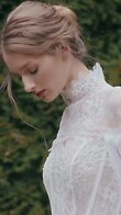 Evelyn Cape preview video # 13 Off-White Tulle and Lace Bridal Cape preview video # 13