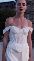 Ines Pants preview video # 2 Ivory Wide-Leg Satin Bridal Pants preview video # 2