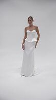 Gina Skirt preview video # 10 Ivory Stretch Satin Mermaid Skirt preview video # 10