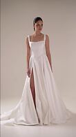 Casia Corset preview video # 2 Ivory Satin Square Neck Bridal Corset preview video # 2