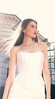 Priscilla Skirt preview video # 2 Ivory Satin Column Midi Skirt preview video # 2