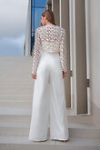 Andrea Pants preview photo # 7 Ivory Satin Bridal Palazzo Pants preview photo # 7