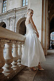 Louise preview photo # 4 Strapless Midi Wedding Dress with Corset Back preview photo # 4