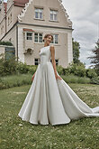 Marine preview photo # 3 Ivory Mikado A-Line Wedding Dress with Drop Waist preview photo # 3