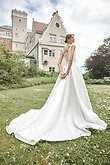Marine preview photo # 6 Ivory Mikado A-Line Wedding Dress with Drop Waist preview photo # 6