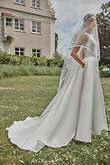 Marine preview photo # 5 Ivory Mikado A-Line Wedding Dress with Drop Waist preview photo # 5