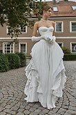 Nerina preview photo # 1 Off-White Crinkled Taffeta Strapless Bridal Gown preview photo # 1