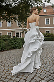 Nerina preview photo # 8 Off-White Crinkled Taffeta Strapless Bridal Gown preview photo # 8