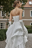Nerina preview photo # 7 Off-White Crinkled Taffeta Strapless Bridal Gown preview photo # 7