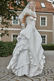 Nerina preview photo # 5 Off-White Crinkled Taffeta Strapless Bridal Gown preview photo # 5