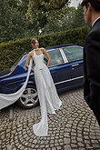 Ellora preview photo # 9 Ellora Strapless Pleated Silk Wedding Dress preview photo # 9