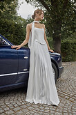 Ellora preview photo # 1 Ellora Strapless Pleated Silk Wedding Dress preview photo # 1