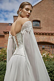Leona preview photo # 9 Ivory Basque Waist Corset and Chiffon Skirt Bridal Set preview photo # 9