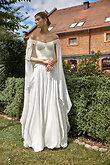 Leona preview photo # 6 Ivory Basque Waist Corset and Chiffon Skirt Bridal Set preview photo # 6