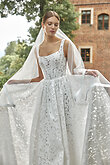 Ruta preview photo # 8 Ruta Square Neck Floral Lace A-Line Wedding Dress preview photo # 8