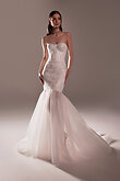 Harmonie Sequined Strapless Mermaid Wedding Dress preview photo # 3