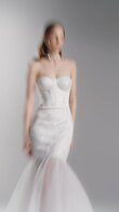 Harmonie Sequined Strapless Mermaid Wedding Dress preview video # 2