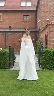 Leona preview video # 2 Ivory Basque Waist Corset and Chiffon Skirt Bridal Set preview video # 2
